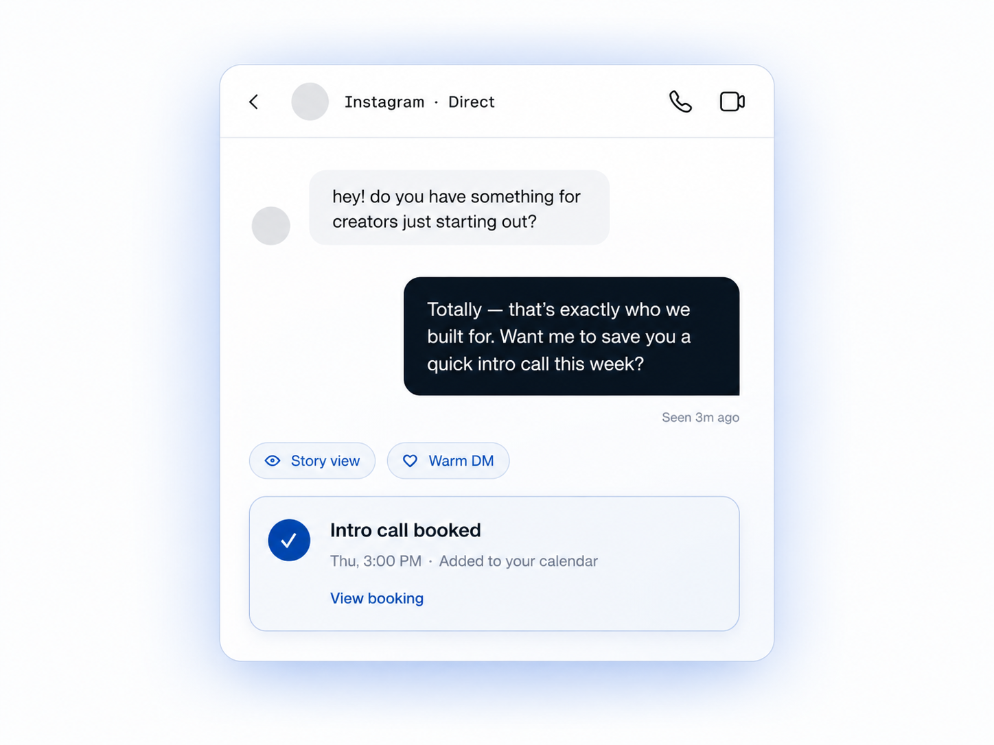 Conversations, in your voice